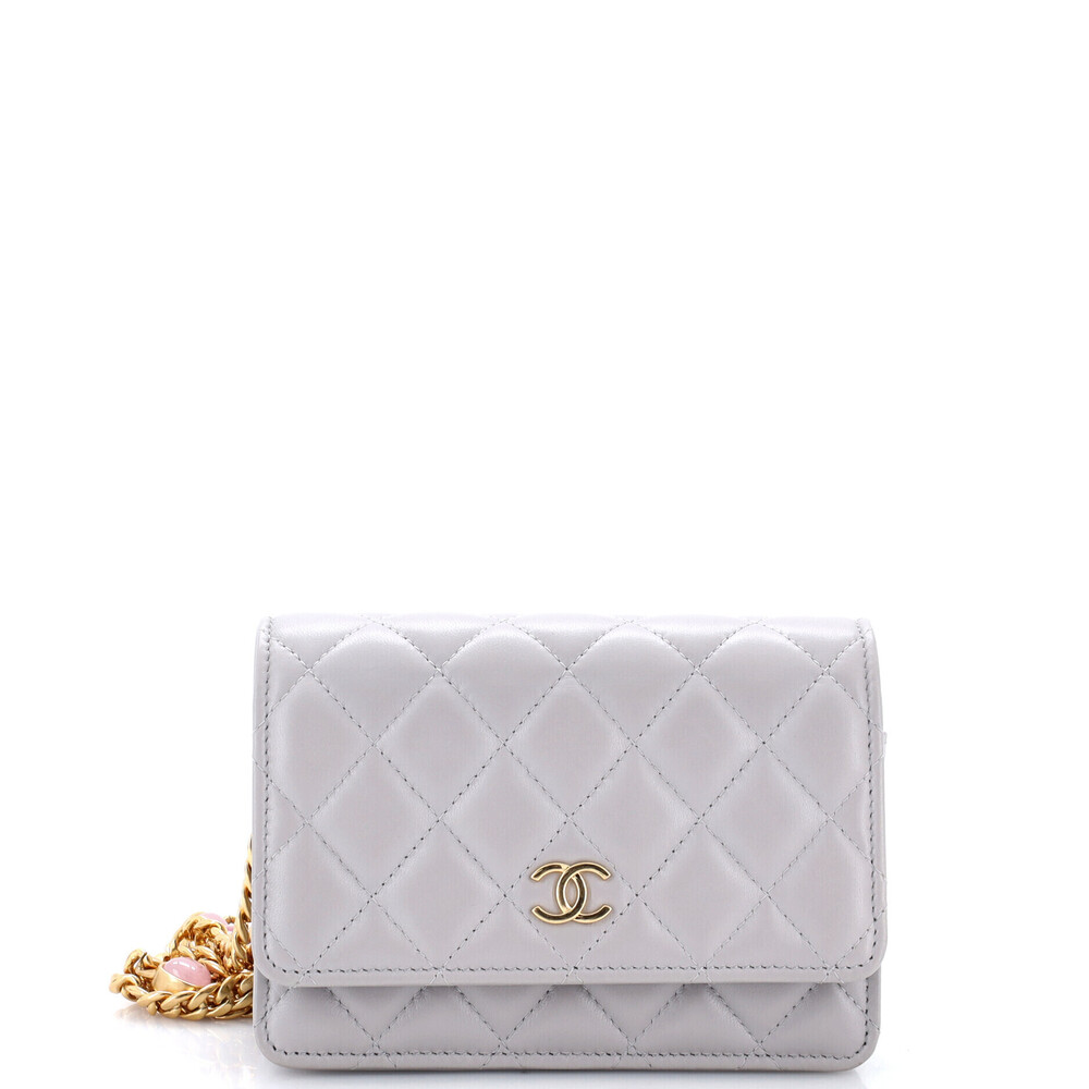Chanel Mini Pearl Samba Resin Wallet on Chain